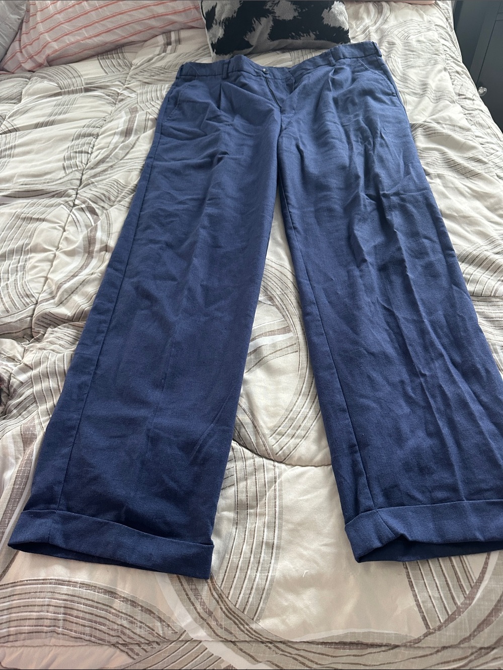 Men's Navy Dress Pants - Classic Tailored Fit
